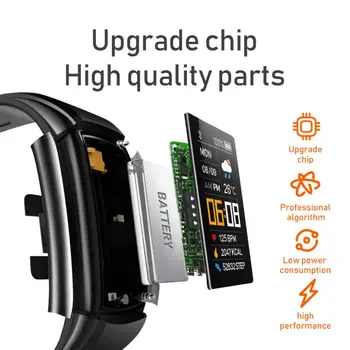 C5S Smart Apyrankė atsparus Vandeniui Sporto Smart Žiūrėti Pedometer Fitness Tracker Mados Vyrai Moterys Smart Watch 