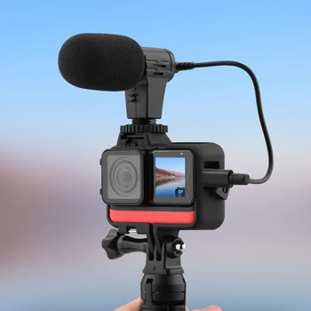 3.5 mm Stereo Kompiuteris, Mikrofonas, Kamera, Mikrofonas VLOG Fotografijos, Interviu, Skaitmeninio Vaizdo Įrašymo už Insta360 Vienas R Veiksmo Kameros - 
