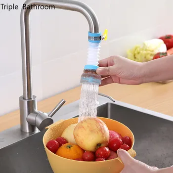 3pcs/daug Vonios Maišytuvas Ilgintuvai Plastiko 360 Laipsnių Pasukti Vandens Taupymo Filtras Splash Proof Mini Virtuvės Reikmenys - 