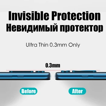 3pcs Atgal Fotoaparato Lęšis Motorola Moto Viena vizija, 5G Sintezės Plius 30 Žaisti X4 Aišku, Grūdintas Stiklas, Galinis Screen Protector Filmas - 
