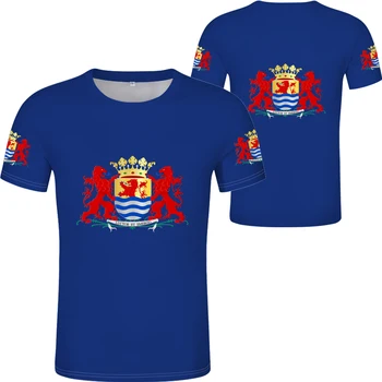 ZEELAND marškinėliai nemokamai individualų hemd pavadinimas numeris middelburg t-shirt terneuzen vlissingen eina spausdinimo vėliavos žodis nyderlandų drabužių - 