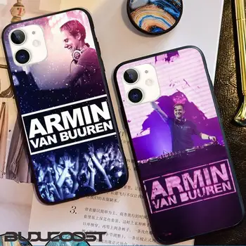 DJ Armin Van Buuren Telefono dėklas Juoda TPU Iphone 12 Pro Max 11 Pro XS MAX 8 7 6 6S Plus X 5 5S SE 2020 XR Atveju - 