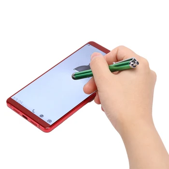 10vnt Metalo Pluošto Stylus Akių Mikro Pluošto Patarimas Touch Screen Stylus Pen For iPhone Samsung 