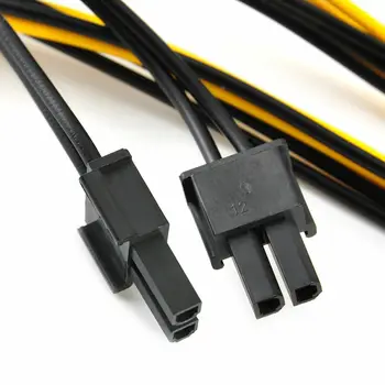 5vnt) PCI-E 6-pin, Dual 6+2-pin (6-pin/8-pin) Maitinimo Splitter Cable Grafikos plokštė PCIE 6Pin PCI Express Dual 8Pin Maitinimo Kabelis - 
