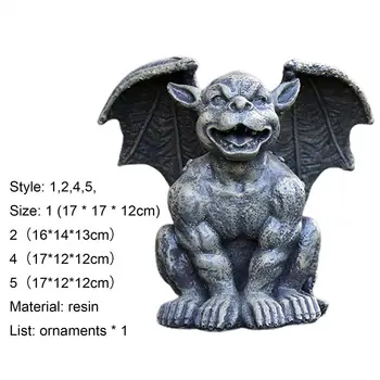 Demonas Statula Creative X-atsparios Dervos Mažai Sodas Velnias Apdaila Dekoras - 