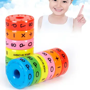 6Pcs/set Montessori Švietimo Žaislai Magnetinio Matematikos Mokymosi Galvosūkiai Kubo Magija Žvalgybos Aritmetinis Matematikos Žaislų Vaikams - 