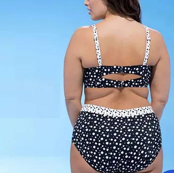 Maudymosi kostiumėliai Moterims Bikini 2020 Moterų Aukšto Juosmens Bikini Moterų Plius Dydis Spausdinti Dryžuotas Padalinta maudymosi kostiumėlį Paplūdimio Bikini купальник - 