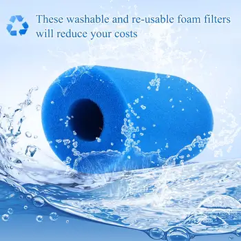 Daugkartinio naudojimo filtras core sponge skiltyje plaunamas putų baseinas ratą, plaukimo baseinas priedai filtro valymo įrankiai Dulkių siurblys - 