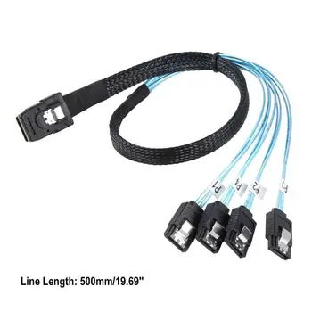 G0101 0,5 m MINI SAS Cable 36P SFF 8087 4 SATA 7P Splitter Laido taškas-Taškas Ryšys Saugojimo Sistemą lankstesnę - 