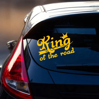 CK2999# karalius kelių juokinga automobilio lipdukas vinilo lipdukas atspindintis vandeniui automobilį auto lipdukai ant automobilių, sunkvežimių bamperis galinis langas - 