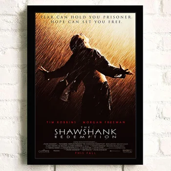 The Shawshank Išpirkimo Klasikinio Filmo Kokybė Sienos Menas Namų Dekoras Drobė, Tapyba Meno Nordic Apdailos Juostą Kavinė Kambarys Plakatas - 