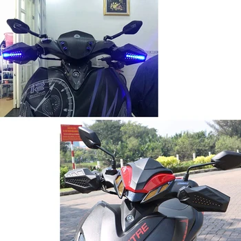 LED Motociklo handguard prekinis, galinis Stiklo Motokroso Rankų apsaugos bmw f800gs 