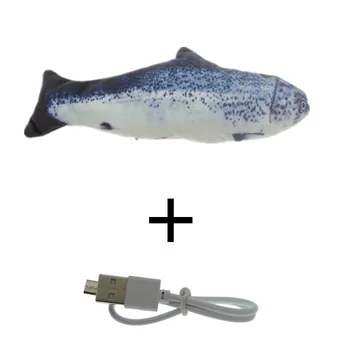 Katė Žaislas Žuvų USB Įkrovimo Elektra Modeliavimas Šokių Juda, Šokinėja Floppy Žuvų Katė Žaislas Elektroninių Žuvis Katėms, Žaislai - 