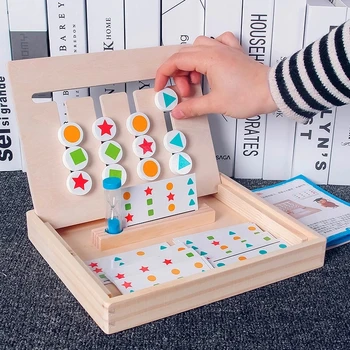 Montessori Žaislas Spalvų, Formų Atitikimo Žaidimas Box Loginiu Mąstymu Mokymo Vaikams Mokomieji Žaislai Vaikams, Medinių Žaislų, Stalo Žaidimai, - 