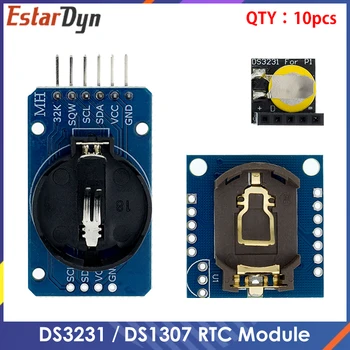 10vnt DS3231 AT24C32 IIC Modulis DS1302 Tikslumo Laikrodis Modulis DS1307 Atminties modulis mini modulis, Realiu Laiku 3.3 V/5 V - 