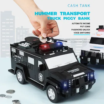 Kūrybos Piggy-Banko Pinigų Taupymo Dėžutė Saugus Automobilis, Sunkvežimis Plastiko Slaptažodį Pinigų Laikymo Žaislas Vaikams Mėgstamą Pinigų Laikymo Žaislas - 