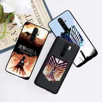 Anime, Japonų atakos Titan už Xiaomi Mi 9T Redmi Pastaba 5 6 7 8 8T 9 9S K20 K30 9T Pro telefonas padengti funda minkšto silikono - 