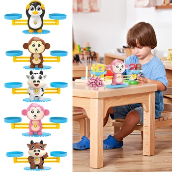 Montessori Matematikos Rungtynės Žaidimo Balansas Masto Skaičiavimo Kūdikio Žaislai Vaikų Darželį, Švietimo Numeris Įdomus Vaikams Dovanų Mokymosi - 