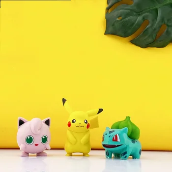 Originali Pokemon Pikachu Anime Ir Animacinių Filmų Duomenys Psyduck Charmander Squirtle Bulbasaur Aukštos Kokybės Žaislų Modelis Kawaii Gimtadienio Dovana - 
