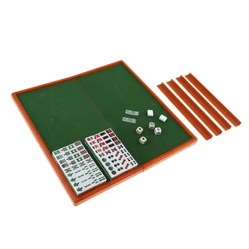 Mini Mahjong Nustatyti Įvairių spalvų Nešiojamų Derliaus Mahjong Retas Kinijos Žaislų Šeimos - 