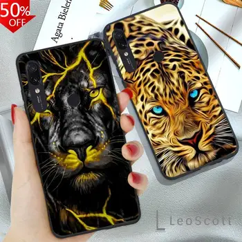 Gyvūnų Liūtas, Tigras Funda Telefoną Atveju Xiaomi Redmi 7 9t a3Pro 9se k20 mi8 max3 lite 9 8 pastaba 9s 10 pro - 