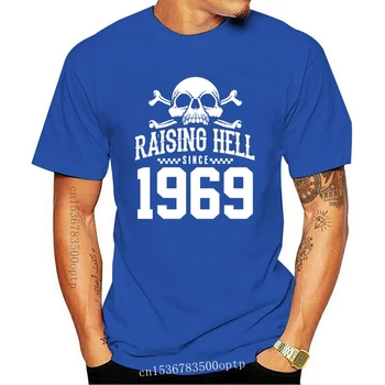 Raising Hell Nuo 1969 m. Dviratininkas Marškinėlius, Dovanų Tėtis Grandad Gimtadienio Cool Atsitiktinis pasididžiavimas marškinėliai vyrams Unisex Naujas Mados marškinėlius - 