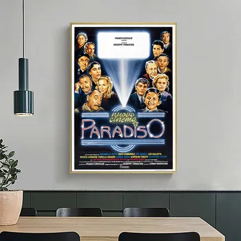 Nuovo Cinema Paradiso Šiuolaikinio Namų Dekoro Sienos Menas Drobė Paveikslų, Modulinės Nuotraukas Miegamasis - 