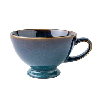CHANSHOVA 500ml Keramikos Asmenybės Krosnies atsitiktiniai tekstūros kavos puodelis Aukščio kojų pusryčiai puodeliai teacup Kinijos porceliano H658 - 
