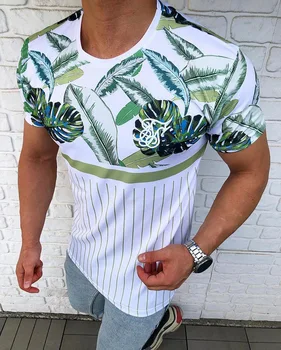Vyriški trumparankoviai marškinėliai negabaritinių retro trumparankoviai vasaros nauja, T-shirt Harajuku mados etninės abėcėlė T-shirt - 