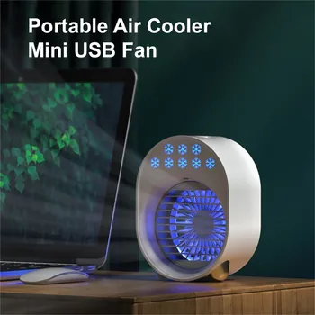 Oro Kondicionierius Nešiojamų Oro Aušintuvas Mini USB Ventiliatorius Namų Biuro Patalpos Darbalaukio Oro Vėsinimo, Kondicionavimo Valytuvas - 