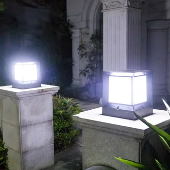 220V Modern Square Kubo LED Ramstis Lempos Lauko Vandeniui Kraštovaizdžio Skiltyje Lempos Villa Garden Kiemo Vejos Žibintai - 