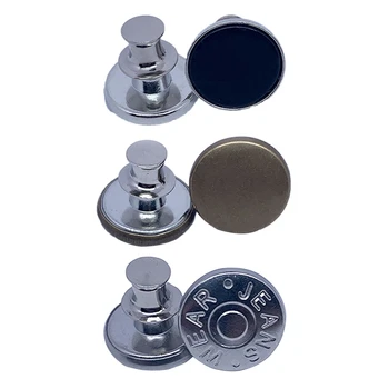 6pcs Nagų-nemokama ir išimami Metaliniai Mygtukai Modelis Jean Tack Metaliniai Mygtukai Retrol Mygtukai Drabužių Priedai - 