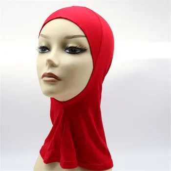 Kietojo Moterų Muslino Hijab Jersey Galvos Skara Apvyniokite Paprastą Pagal Šalikai Muslimah Turbaną C ap Kepuraitė Plaukų Priežiūros Skrybėlę galvos Apdangalai Dangtis - 