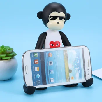 1pc Multi-funkcija Tablet Telefono Stovas Animacinių filmų Beždžionė Mobiliojo Telefono Laikiklis Stalinis Dekoras - 
