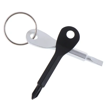 Nešiojamų Juostinėmis Atsuktuvas Raktų Žiedas paketų prižiūrėtojų raktinę Žygis Lauko Multi Mini Pocket Taisymo Įrankis Mini Stovykla - 