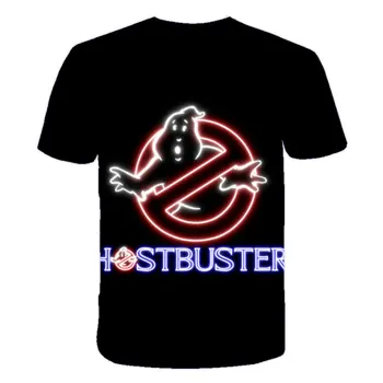 Berniukų Ir Mergaičių Negabaritinių Marškinėliai Senosios Mokyklos Logotipas Ghostbuster 3d Spausdinimo Vaikai Apsistoti Puft Juokinga Drabužius Kūdikiui Poliesteris Atsitiktinis Viršūnės - 