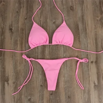 Nauja Seksuali Bikini 2021 M. Moteris, Stumti Iki Brazilijos Bikini maudymosi kostiumėlį Nustatyti 2 Gabalas Maudymosi Moterų maudymosi Kostiumėliai Paplūdimio Maudyklos - 