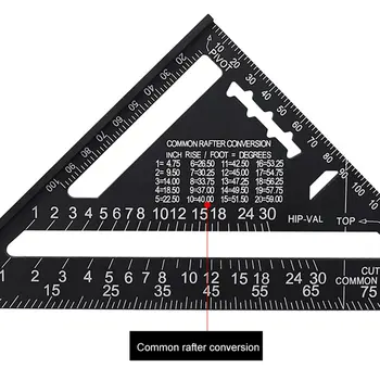 Trikampio Taisyklė 90 Laipsnių Sustorėjimas Kampas Taisyklė Aliuminio Lydinio Dailidė Matavimo Aikštėje Valdovas Išdėstymo Įrankis Matavimo Įrankis - 