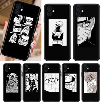 Animacinis Naruto Silikono Minkštas Juodas Viršelis Skirtas Apple IPhone 12 Mini Pro 11 XS MAX XR X 8 7 6S 6 Plius 5S SE Telefono dėklas - 