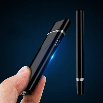 Elektrinis Metalo Žiebtuvėliai Vėjo Dual Plazmos Lanku Įkraunamas USB Žiebtuvėlis Vienkartiniai Rūkymas Cigarečių Degiklio Vyrų Dalykėlių - 