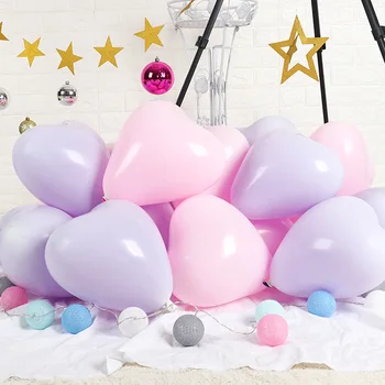 20 vnt./set pasteliniai balionai macarons širdies formos saldainių spalvos išpažinties ballon pasiūlymas vestuvių dekoravimas balony balionų šalis - 