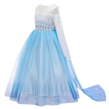 Naujas Cosplay Princesė Mergina Suknelės Elsa Anna Suknelė Vaikams Festivalis Šalis Suknelė Vaikų Sniego Karalienė Fantazija Kūdikių Kostiumas - 