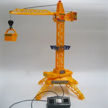 Vaikai bokštinis Kranas Elektros Belaidžio Nuotolinio Valdymo Inžinerijos Automobilį Vaikų Žaislas Modelis Su Garsu - 