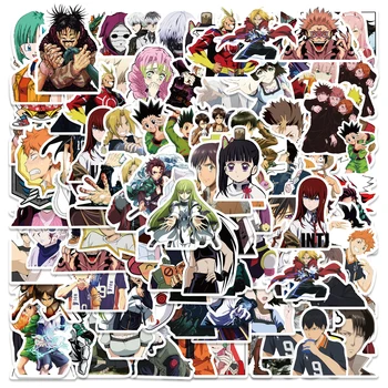 10/50/100VNT Sumaišykite Anime Džiudžiutsu Kaisen Ataka Titan Lipdukai Grafiti 