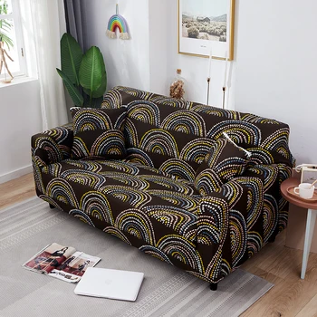 Geometrijos Skandinavijos Juostele Atsipalaiduoti Afrikos Marokas Šiuolaikinio Gyvenimo Kambario Kampe Sofa Cover Foteliai Pailginamas Atogrąžų Apdaila - 