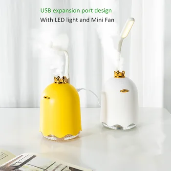 250ml USB Aromato eterinis Aliejus Difuzoriaus Ultragarso šalto Rūko Drėkintuvą Oro Valytuvas LED Naktį su min ventiliatorius šviesos Office Home - 