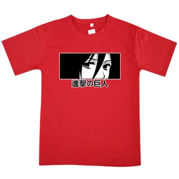 Mikasa Ataka Titan Spausdinti Sportwear Harajuku O Kaklo T-Shirt Juokinga trumpomis Rankovėmis Vyrams Viršūnes Minkštas ir Atsitiktinis - 