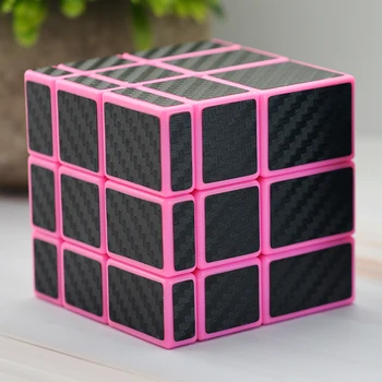 Lefun 3x3x3 Juoda Rausva Veidrodis Kubeliai Magic Cube Anti-stresas Švietimo Mesti Padengtas Arbūzas Žemėlapiuose, Galvosūkį Žaislas Vaikams, Suaugusiems - 