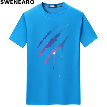 SWENEARO vasaros naują žvaigždėtas dangus letena spausdinti marškinėliai vyriški atsitiktinis O-kaklo trumparankoviai brand T-shirt vyrų kvėpuojantis T-shirt vyrai - 