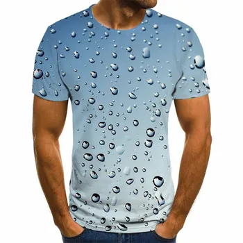 2021 naujas trimatis erdvinis T-shirt vyrams vasaros 3D spausdinimo atsitiktinis ir patogus T-shirt viršuje Trišakis 110-6XL - 
